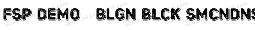 FSP DEMO   Blgn Blck SmCndnsd字体转换